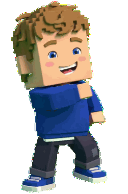 Dave voxel character, Floss dance animation