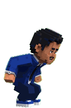 Harsh voxel character, Jump animation