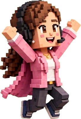 Moon voxel character